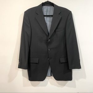 Hugo Boss Black Striped Stretch Wool Flynn Vegas Blazer 50R